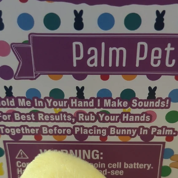 Peeps Palm Pet Plush Toy In Yellow New - Picture 2 of 4